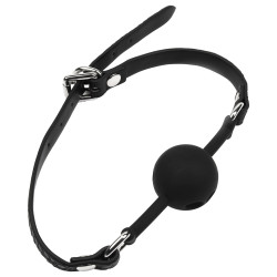 Bâillon-boule Motif Croco FEROS Noir de Avanza 2
