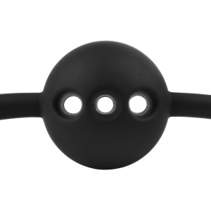 Bâillon-boule Motif Croco FEROS Noir de Avanza