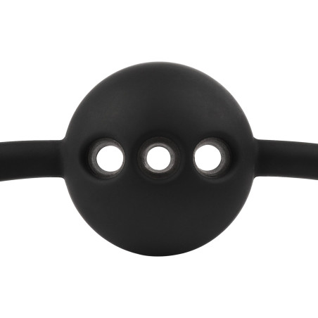 Bâillon-boule Motif Croco FEROS Noir de Avanza