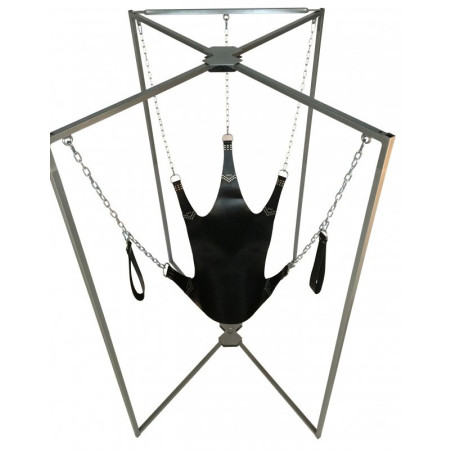 Kit sling BDSM en Cuir avec armature Acier
