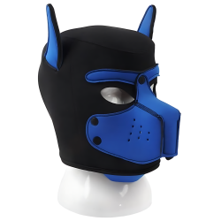 Masque Puppy DOG ON Noir-Bleu Néoprène