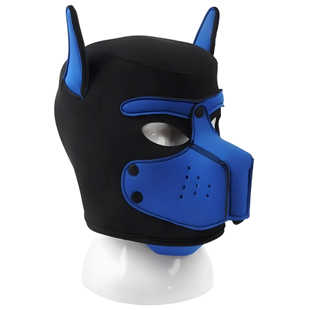 Masque Puppy DOG ON Noir-Bleu Néoprène