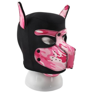 Masque Puppy Néoprène DOG ON Noir-Rose camouflage