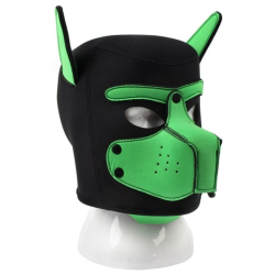Masque Puppy néoprène DOG ON Noir-Vert