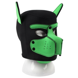 Masque Puppy néoprène DOG ON Noir-Vert