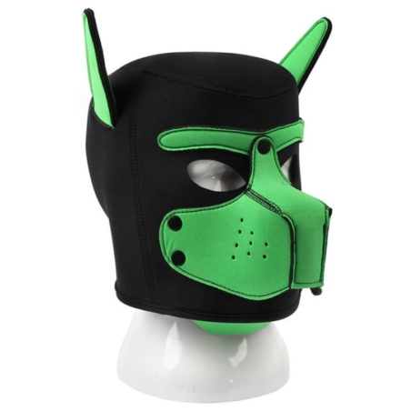 Masque Puppy néoprène DOG ON Noir-Vert