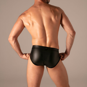 Slip avec Zip MASTER Noir de Absolu Male