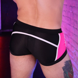 Boxer HEATWAVE Noir-Rose neon de Breedwell 2