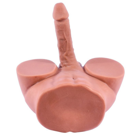 Masturbateur Fessier avec Pénis Articulé CUTE ASS 17 x 4cm Chair rose