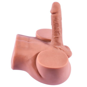 Masturbateur Fessier avec Pénis Articulé CUTE ASS 17 x 4cm Chair rose