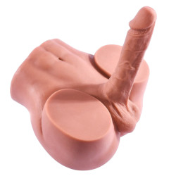 Masturbateur Fessier avec Pénis Articulé CUTE ASS 17 x 4cm Chair rose