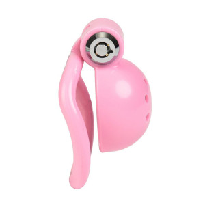 Cage de chasteté courte ROUND LOCK Rose de CockLock