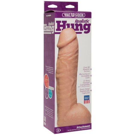 Gode réaliste REAL HUNG 25 x 7cm de Doc Johnson