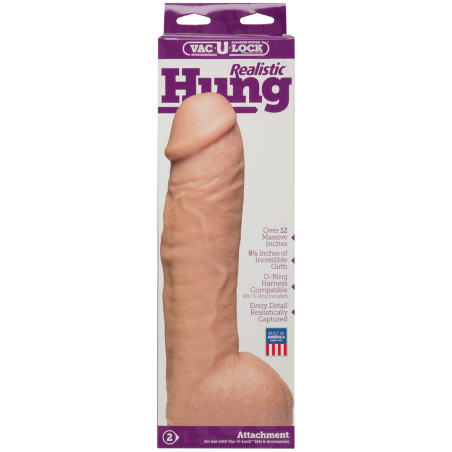 Gode réaliste REAL HUNG 25 x 7cm de Doc Johnson