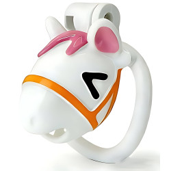 Cage de chasteté EQUIX 6 x 3 cm Blanche de CockLock
