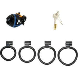 Cage de chasteté EQUIX 6 x 3 cm Noire de CockLock
