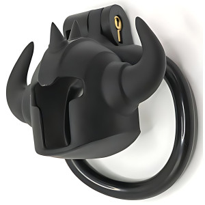 Cage de chasteté CASKAUR Noire 5 x 3 cm par CockLock