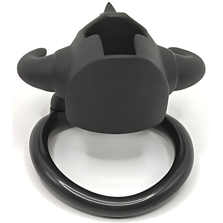 Cage de chasteté CASKAUR Noire 5 x 3 cm par CockLock