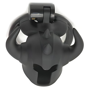 Cage de chasteté CASKAUR Noire 5 x 3 cm par CockLock