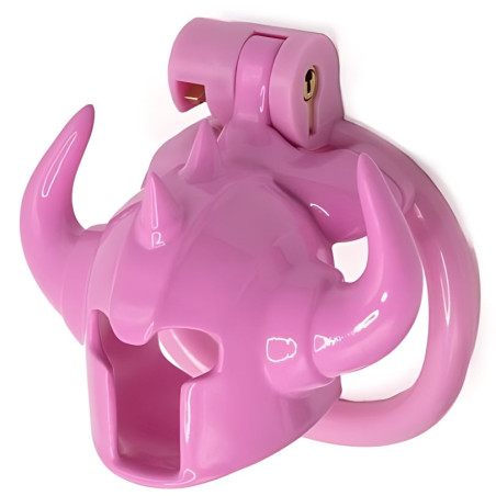 Cage de chasteté CASKAUR Rose 5 x 3 cm par CockLock
