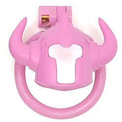 Cage de chasteté CASKAUR Rose 5 x 3 cm par CockLock 2
