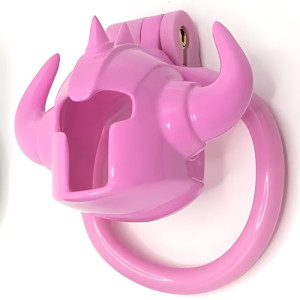 Cage de chasteté CASKAUR Rose 5 x 3 cm par CockLock