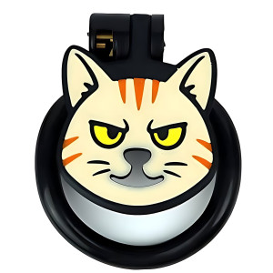 Cage de chasteté plate KITT-GRR Noire de CockLock