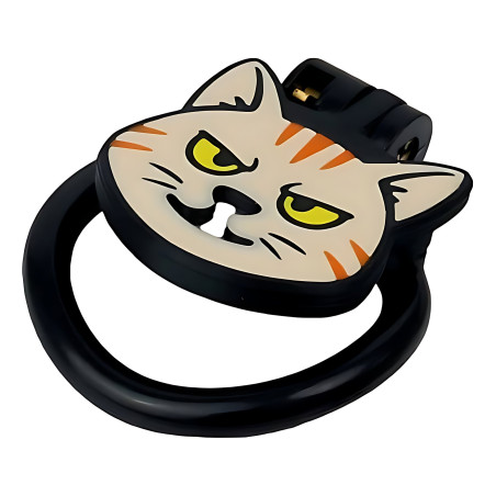 Cage de chasteté plate KITT-GRR Noire de CockLock