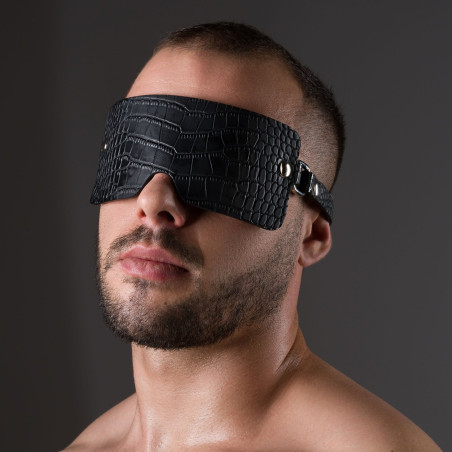 Masque Sm Motif Croco FEROS Noir de Avanza