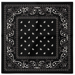 Foulard Bandana HANKY CODE 58 x 58 cm Noir