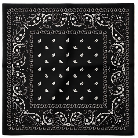 Foulard Bandana HANKY CODE 58 x 58 cm Noir