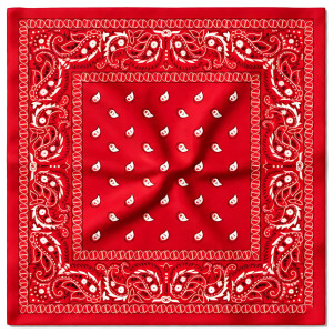 Foulard Bandana HANKY CODE 58 x 58 cm Rouge