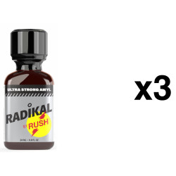 Poppers RADIKAL RUSH ULTRA STRONG 24ml x3