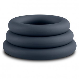 3 cockrings en silicone de Boners 9mm