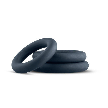 3 cockrings en silicone de Boners 9mm