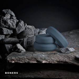 Lot de 3 cockrings en silicone de Boners