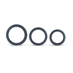 Lot de 3 cockrings en silicone de Boners