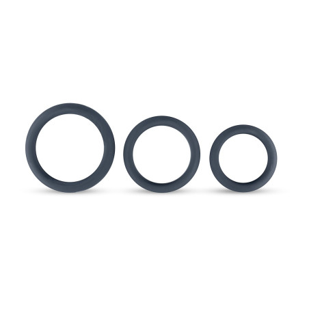 Lot de 3 cockrings en silicone de Boners