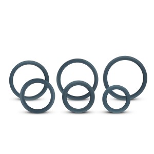 Lot de 6 cockrings silicone de Boners