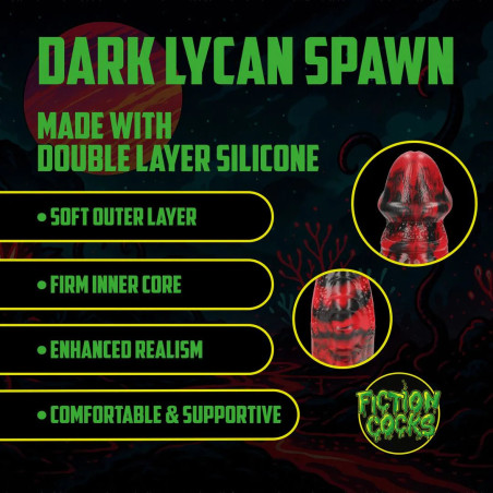 Gode Monstre DARK LYCAN SPAWN 18 x 6 cm de Fiction Cocks