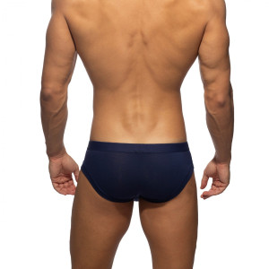 Slip Cheeky Brief BAMBOO SKIN Bleu marine de Addicted