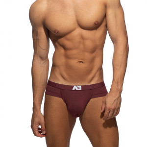 Slip Cheeky Brief BAMBOO SKIN Grenat de Addicted