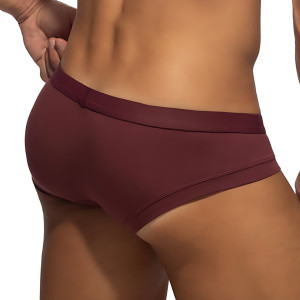 Slip Cheeky Brief BAMBOO SKIN Grenat de Addicted