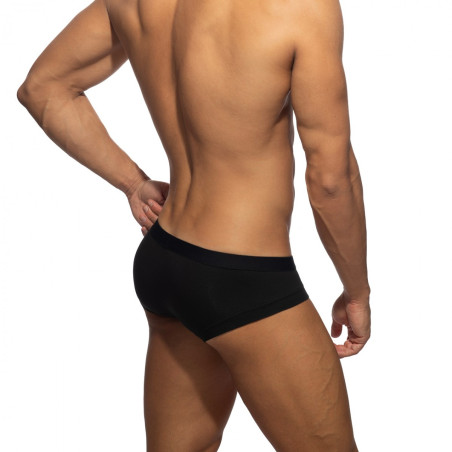 Slip Cheeky Brief BAMBOO SKIN Noir de Addicted