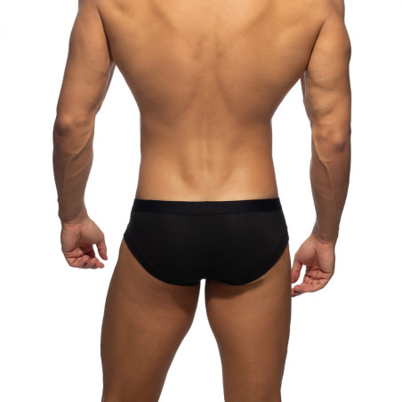 Slip Cheeky Brief BAMBOO SKIN Noir de Addicted