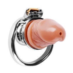 Mini cage de chasteté DICKON S avec Pénis de CockLock 2
