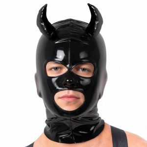 Masque avec cornes DAEMON Noir
