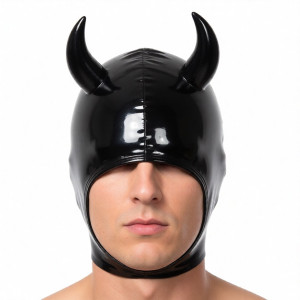 Masque avec cornes SEXY DEVIL Noir