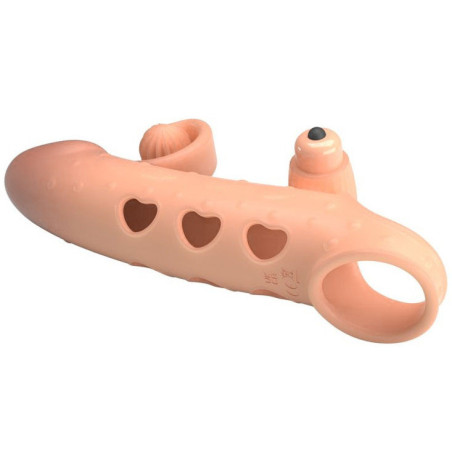 Gaine à pénis vibrante VIBES HEART de ExtendMyDick