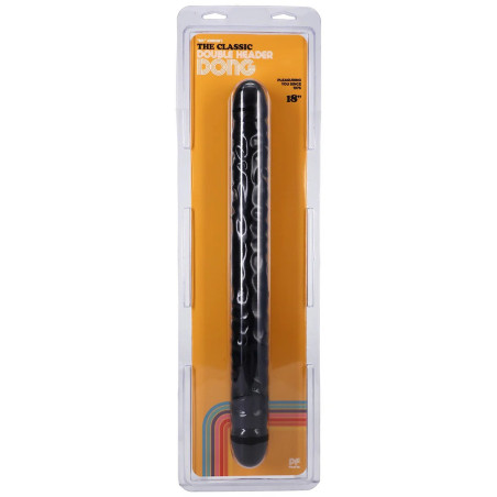 Double gode xl de 45cm Doc Johnson couleur noir
